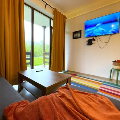 Cozy Riverfront Apartment 2 with mountain view